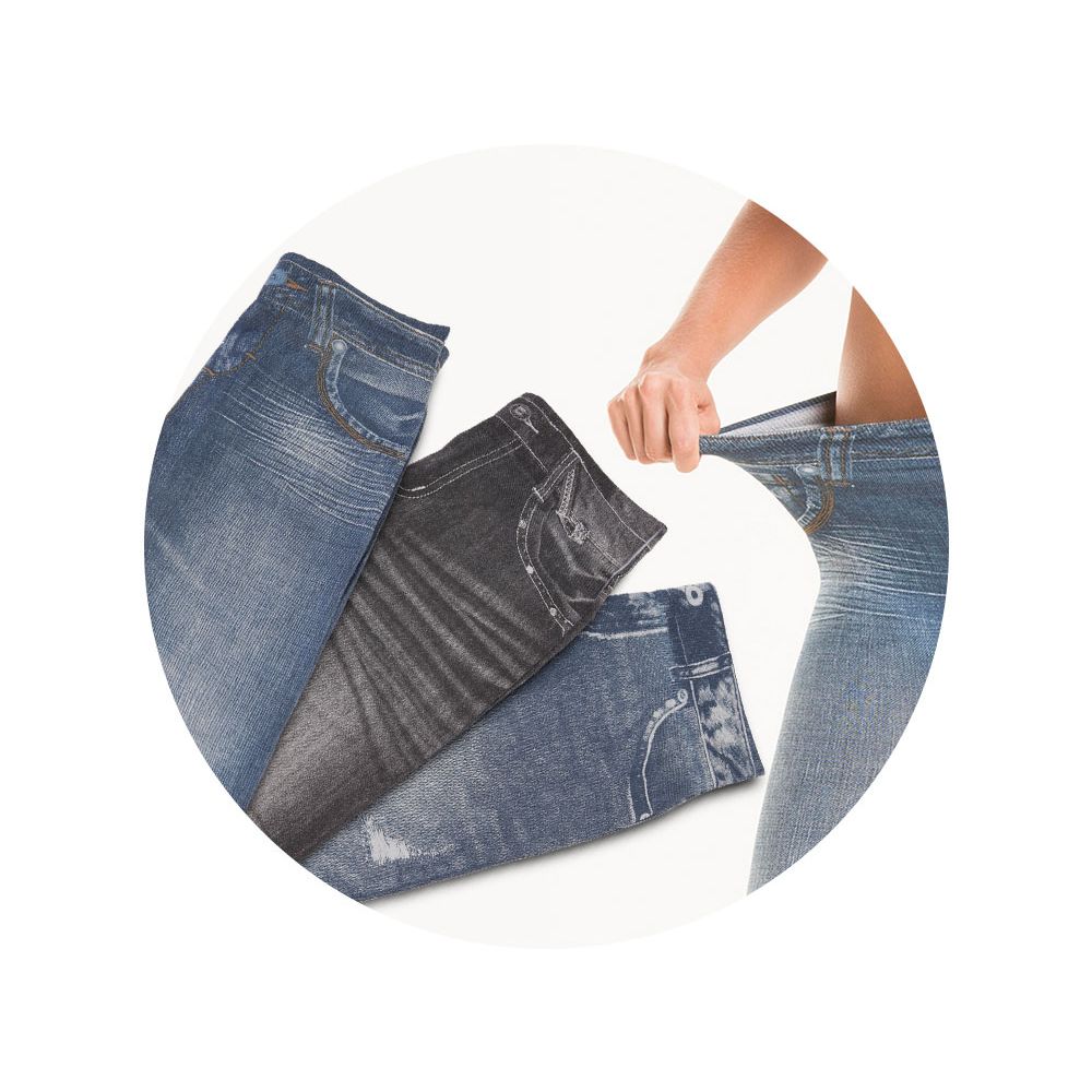 Calça Modeladora Lejeans - 3 Unidades (1 Azul + 1 Preta + 1 Vintage)