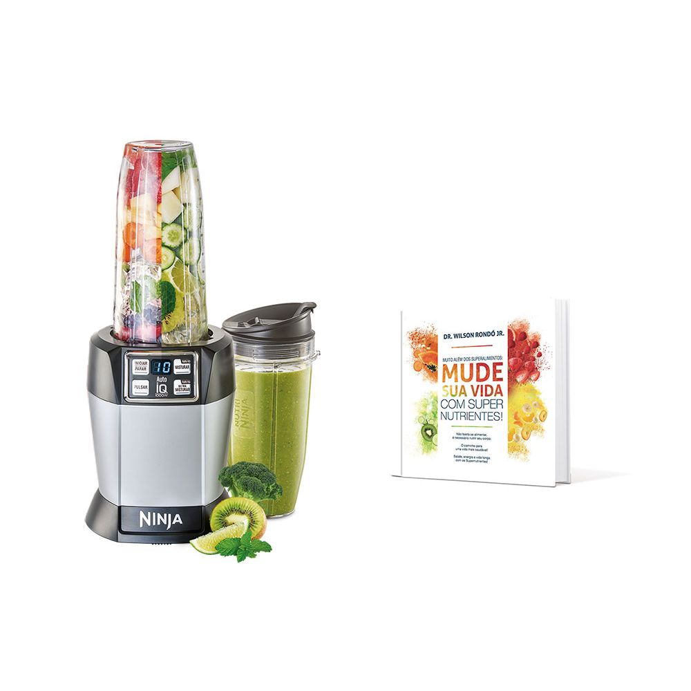 Nutri Ninja Auto IQ + Livro Muito Além Dos Superalimentos