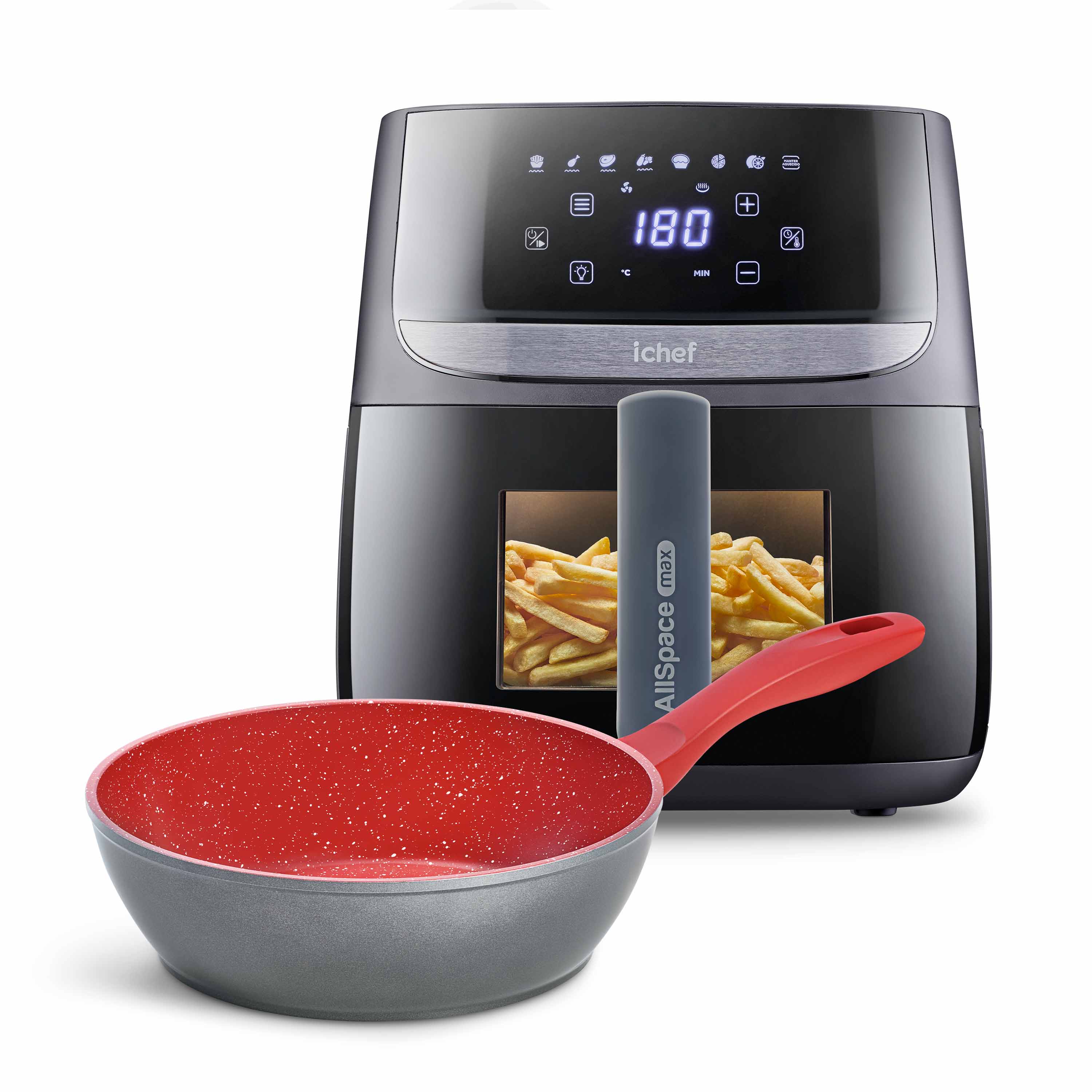 Airfryer Ichef AllSpace Vision Max 5,7L e Panela Day By Day 24cm