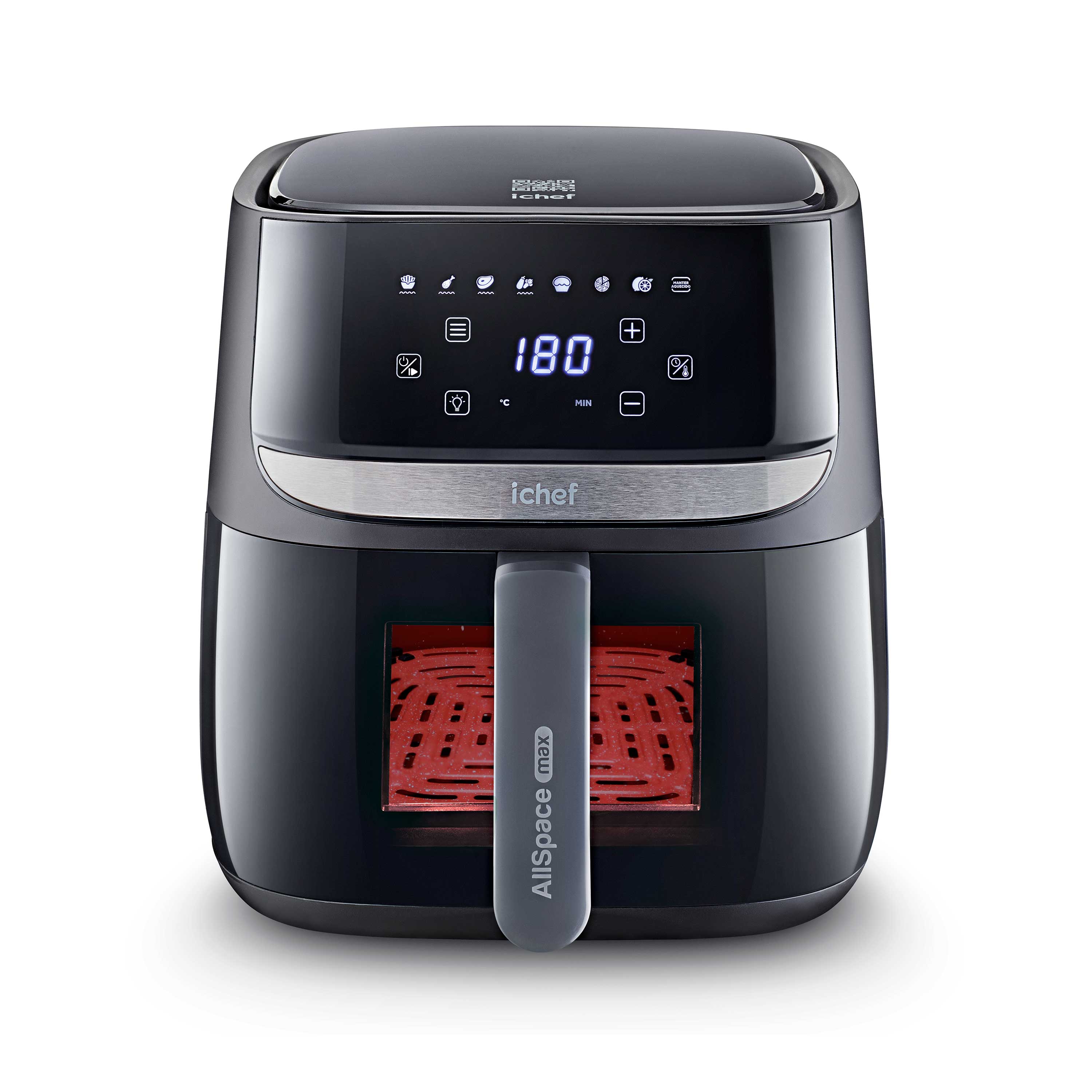 Fritadeira Elétrica Airfryer Vision Max Ichef Polishop 5,7L