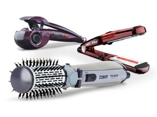 Trio Conair (Hair Styler + Rotating Air Brush Titanium + I.Steamer Titanium)