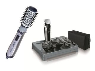 Escova Rotating Air Brush Titanium Conair + Aparador Multigroom Pro Philips