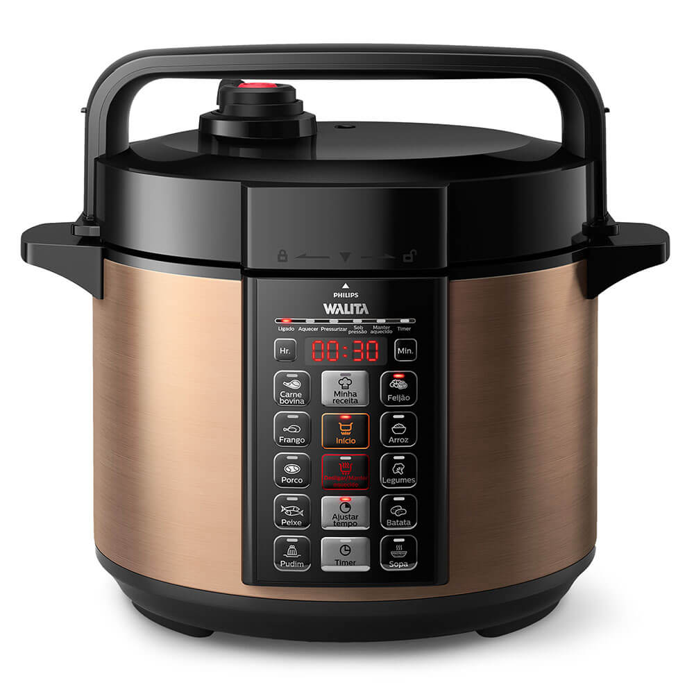 Panela De Pressão Elétrica Viva Digital Philips Walita Panela De Pressão Elétrica Viva Digital Philips Walita