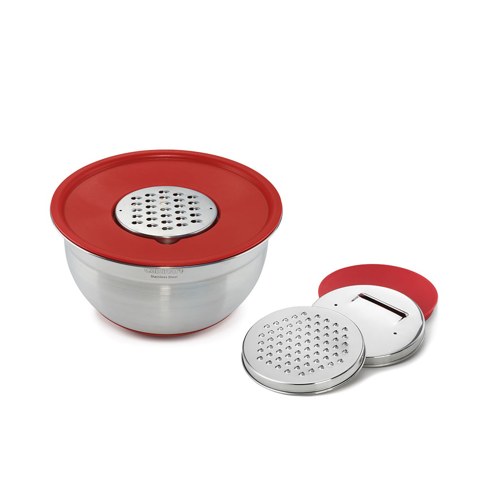 Bowl em Aço Inox Com Tampa e Raladores Cuisinart