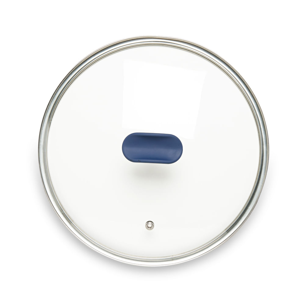 Tampa de Vidro Ichef Polishop - Shark Series - 24Cm - Azul