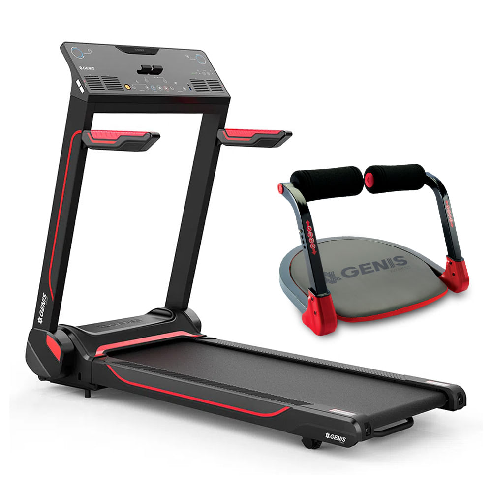 Esteira Ergométrica Genis GT 2000 e ganhe 20% de desconto na Plataforma Abdominal Ab Max Genis