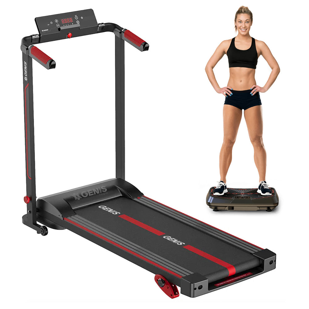 Esteira Esteira Ergométrica GT 500 e ganhe 20% de desconto na Plataforma Vibratória Energym Pro Genis