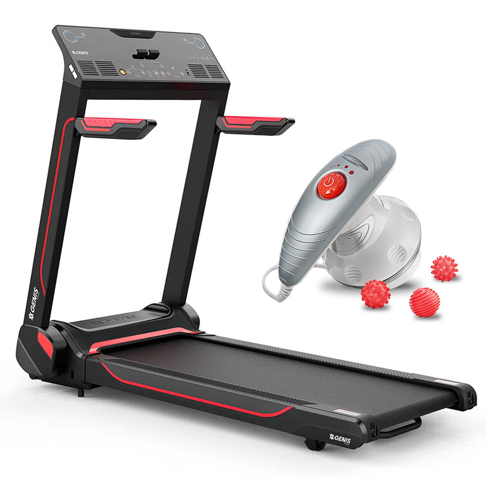 Esteira Ergométrica Genis GT 2000 e ganhe 20% de desconto no Massageador Spin Doctor Be Emotion