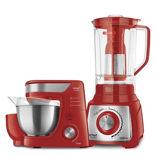 Batedeira Planetária + Liquidificador Red ICHEF + R$140 OFF