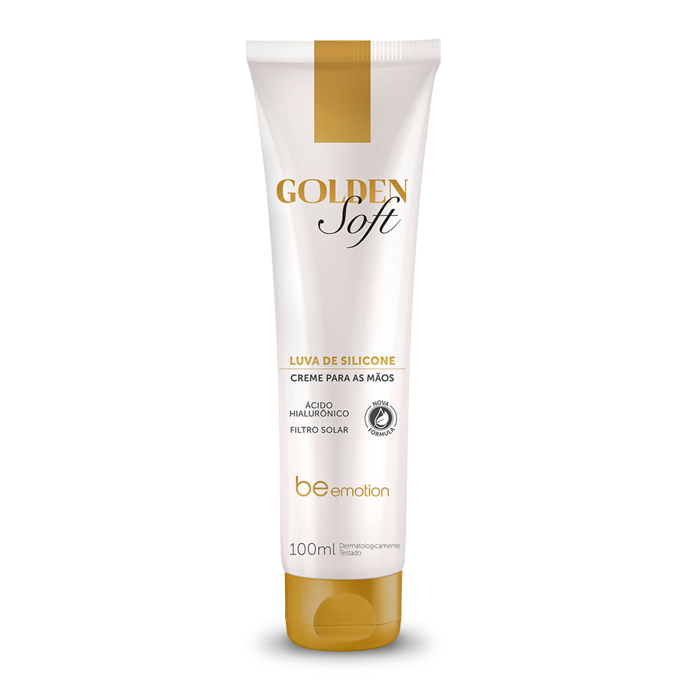 Creme Para Mãos Luva De Silicone Golden Soft Be Emotion