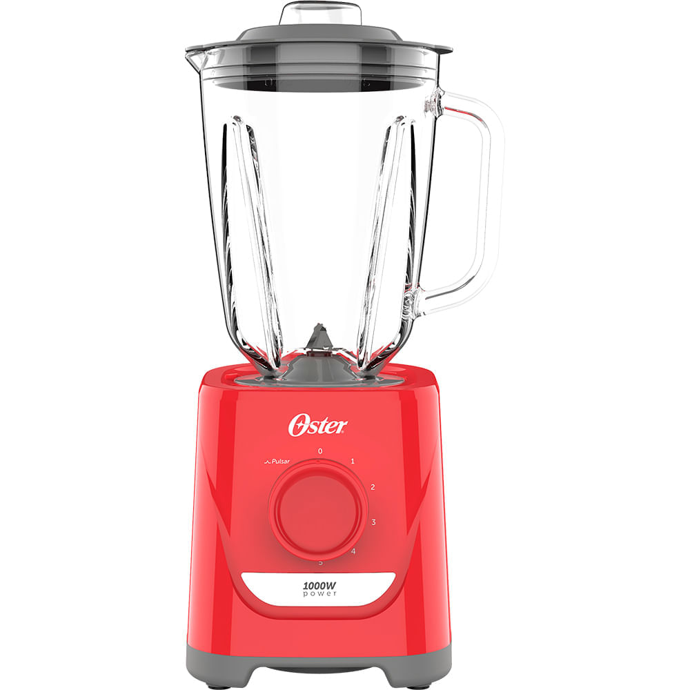 Liquidificador Power Oster Vermelho 1,7L 110V
