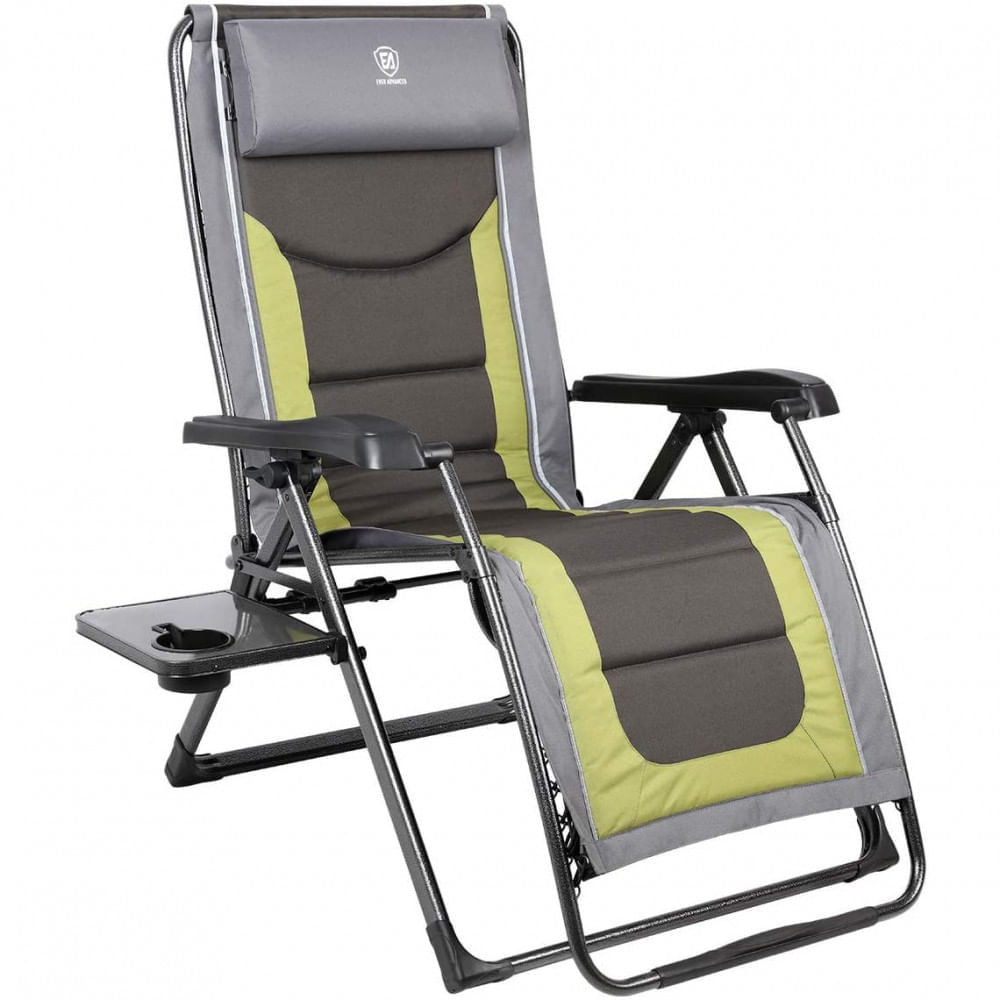 EVER ADVANCED Cadeira Reclinável Ajustável Gravidade Zero com Apoio de Cabeça Verde