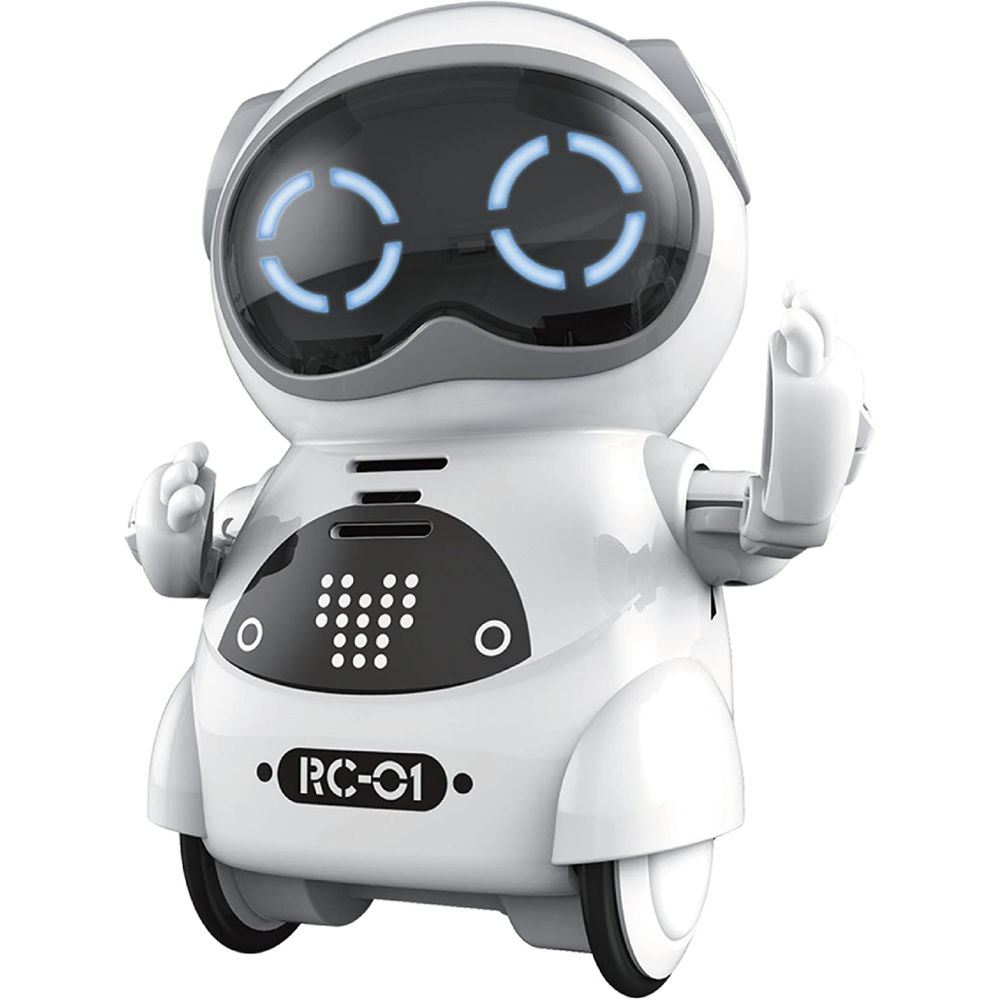 Haite Mini Robô Interativo com Reconhecimento de Voz Canta e Dança Branco