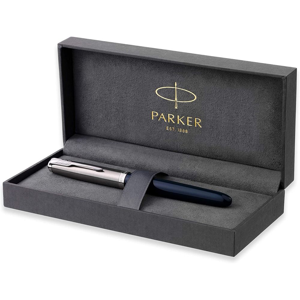 Parker 2123501 Caneta Esferográfica Executiva Vertical com Tinta e Recarga de Alta Qualidade Azul Escuro