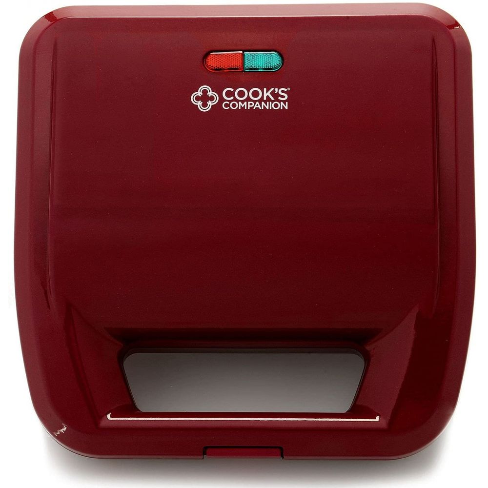 Cooks Companion Máquina de Waffle Antiaderente 2 Fatias 750W110V Vermelha