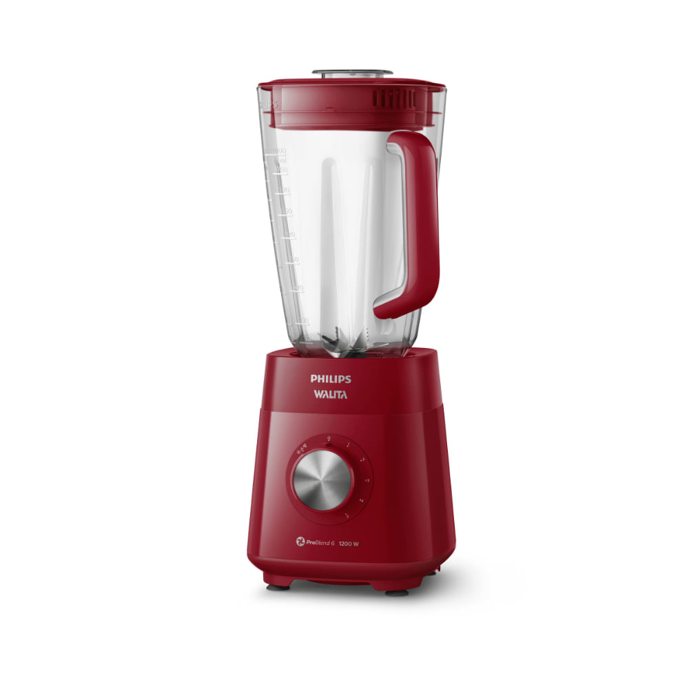 Liquidificador Série 5000 Jarra San Philips Walita Vermelho 1200W - RI2240 220V