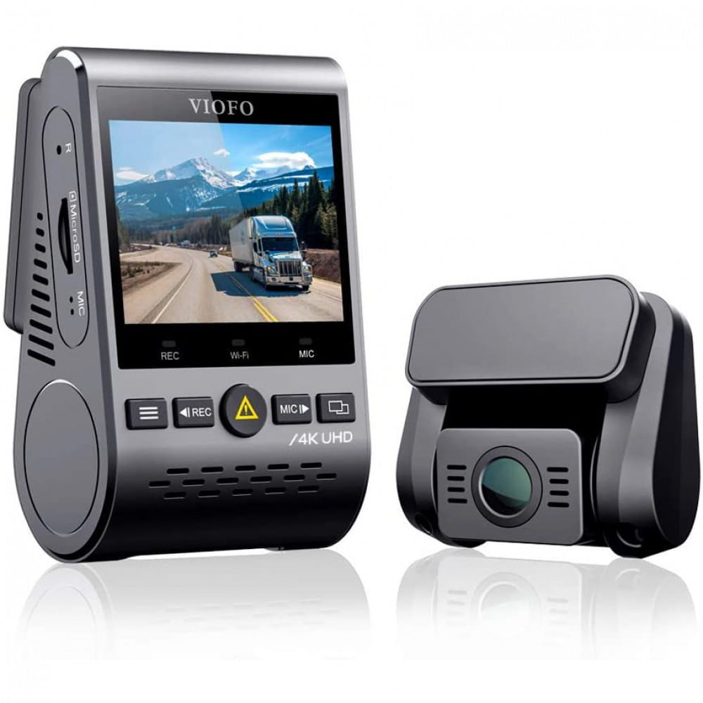 VIOFO A129 Pro Camera Veicular Full HD 2160p170 com GPS e Controle Remoto Gravacao 4K Ultra HD Visao Noturna WiFi Preta