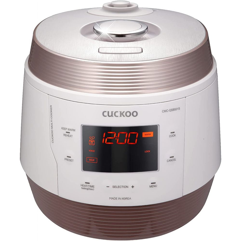 Cuckoo CMCQSB501S Q5 Premium 8 em 1 Multi pressao lento panela de arroz fritura torrada vapor aquecedor iogurte maquina