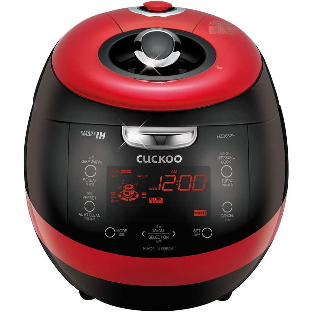 Cuckoo CRPHZ0683FR Multifuncional e programavel por inducao eletrica Aquecimento Panela de arroz Red