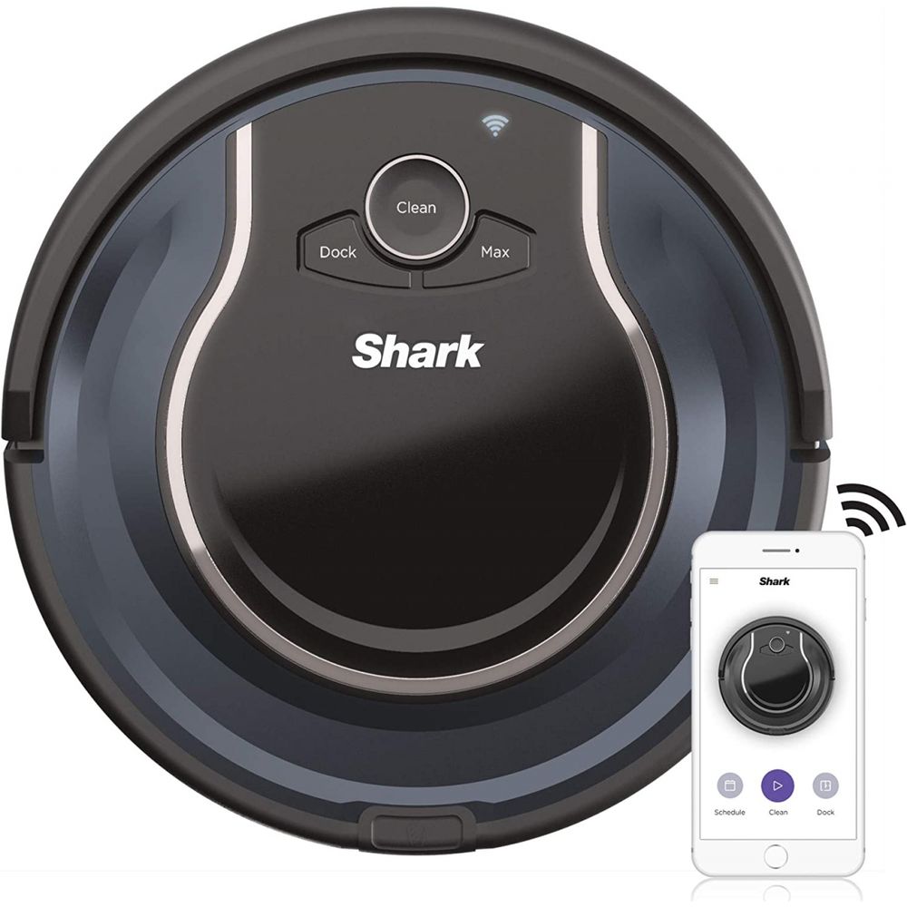 Shark ION Aspirador Robo c navegacao avancada WiFi multifuncao 110V preto e azul marinho