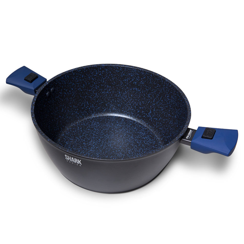 Panela Polishop iChef Ultra Family Size Shark Series Azul 28cm - Outlet | Azul